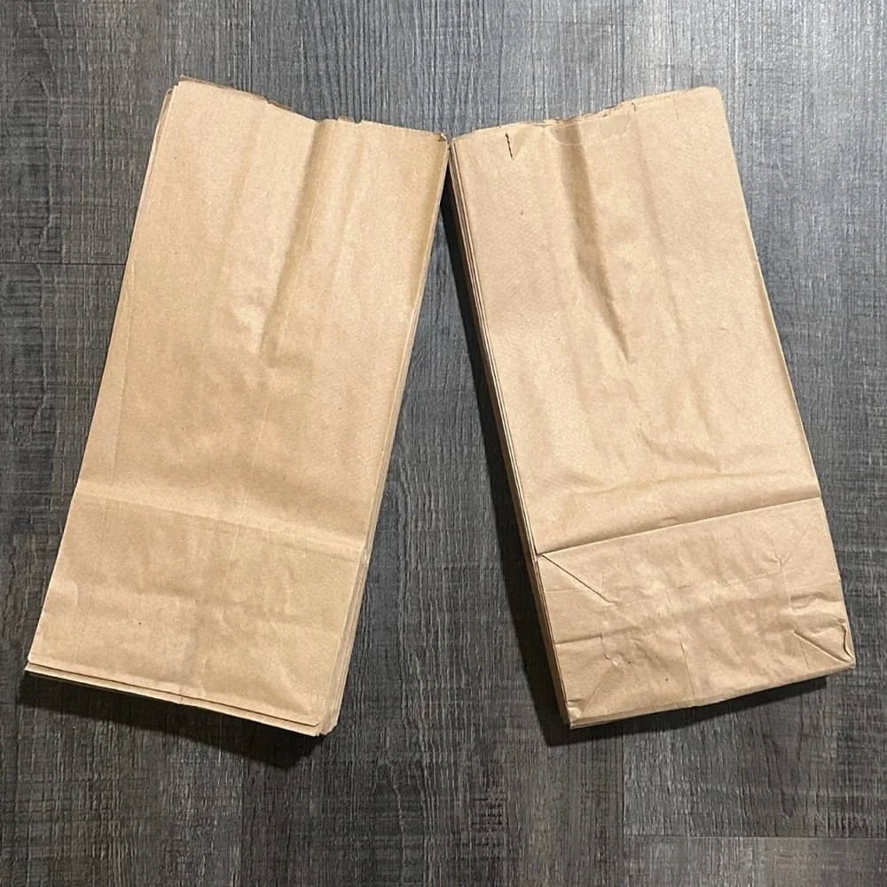 💞 New Set of 50 Brown Paper Gift Bags / Lunch Sacks